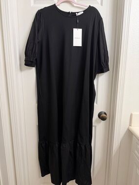 Marcella black maxi dress